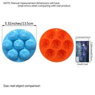 Candy Making Molds, 2PCS YYP [7 Cavity Smile Face Shape Mold] Silicone Candy Molds for Home Baking - Reusable... N9