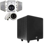 Acoustic Audio HT-85 In-Wall/Ceiling 5.1 Home Theater 8" Speakers and 15" Powered Sub HT-85-CS15B
