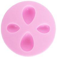 4 Cavities Resin Jewelry Mold Tear Drop Shape for pendant cabochon jewel making 7x7x1.4cm, Sugarcraft fondant...