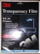 3M Inkjet Printer Film For Deskjet Deskwriter and Paintjet 20 Sheets