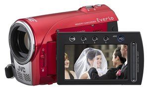 JVC Everio S GZ-MS100 Flash Memory Camcorder w/35x Optical Zoom (Red) (Discontinued by Manufacturer)