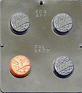 Merry Christmas Oreo Cookie Sandwich Chocolate Candy Mold 1622