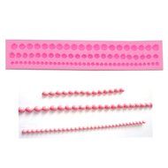 4 Strings Of Pearl Fondant Sugar Paste Bead Mold Clay Chocolate Mould Cake Decorating Tools Yihuily N131