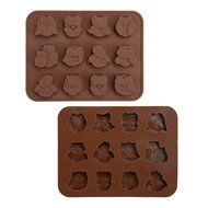 Ogori 12 Owls Silicone Cake Bread Chocolate Jelly Candy Kids Gift Baking Mould Craft Mold N6