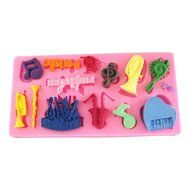4 Strings Of Pearl Fondant Sugar Paste Bead Mold Clay Chocolate Mould Cake Decorating Tools Yihuily N137