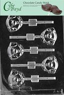Cybrtrayd A040 Pig Head Lolly Animal Chocolate Candy Mold