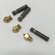 HICTOP 3 Pcs 3D Printer Extruder 0.4mm Brass Nozzle + 3 Pcs Extruder 1.75mm Tube for Reprap Prusa I3
