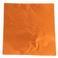 Estone Hot 100pcs Square Candy Paper Sweets Chocolate lolly Foil Wrappers Confectionary (Orange) N5