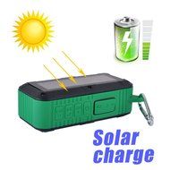 (2016 New Version) Nuboom Solar/Battery Powered 2x3W Bluetooth Speaker IPX4 Splashproof Portable Wireless MP4... N5