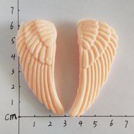 Wocuz W0712 Silicone Pair of 3D Wings Shape Fondant Mold Candy Making Mould for Cake Embossing Decoration N3