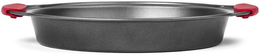 Elite Bakeware 3 Piece NonStick Cake Pans Set with Silicone Handles - Easy Release Non Stick Coating - Wide Round... N6