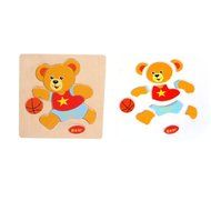 Bear Puzzles Toys ，BeautyVan Wooden Bear Puzzle Educational Developmental Baby Kids Training Toy N3