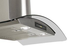 Golden Vantage Stainless Steel 30" Euro Style Wall Mount Range Hood Led Screen N6