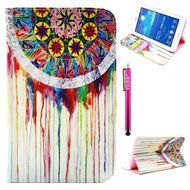Tab 4 7.0 Case, Firefish Damage Resistance Case Premium PU Leather Wallet Card Slots Kickstand Feature Case for... N206
