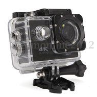 Black - 2.0" Waterproof H9 4K Ultra 170&ordm; Wide-angle WiFi Sports Action Camera Camcorder