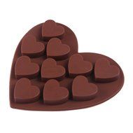 HDE Valentine Hearts Party Novelty Silicone Jello Chocolate Mold Ice Cube Tray N2