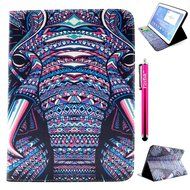 Tab 4 7.0 Case, Firefish Damage Resistance Case Premium PU Leather Wallet Card Slots Kickstand Feature Case for... N208