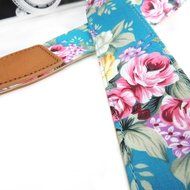 Mavota Blue Flower Camera Shoulder Neck Strap Camera Belt For Canon Nikon Olympus Panasonic Pentax Sony SLR/DSLR... N2