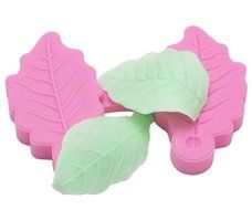 FOUR-C Cake Supplies Leaf Silicone Veiner Set Embossing Molds Cupcake Decorations Color Pink N3