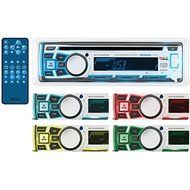BOSS AUDIO MR762BRGB Marine Single-DIN In-Dash CD AM/FM Receiver with Bluetooth, RGB Illumination &amp; Wireless App...