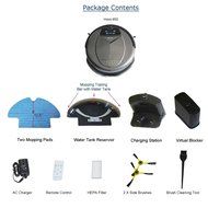 Infinuvo Hovo 650 Robotic Vacuum with HEPA Filter, UV Lamp, Home Base, Scheduler, Virtual Blocker &amp; Water Tank... N3