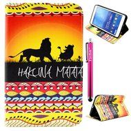 Tab 4 7.0 Case, Firefish Damage Resistance Case Premium PU Leather Wallet Card Slots Kickstand Feature Case for... N242