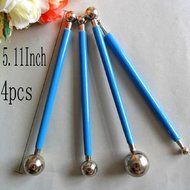 Joylive 4pcs Metal Ball Fondant Cake Decorating Sugarcraft Gumpaste Flower Modelling Mold