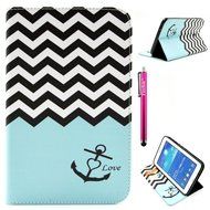 Tab 4 7.0 Case, Firefish Damage Resistance Case Premium PU Leather Wallet Card Slots Kickstand Feature Case for... N253