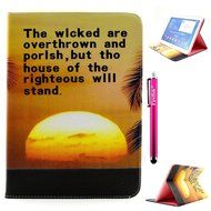 Tab 4 7.0 Case, Firefish Damage Resistance Case Premium PU Leather Wallet Card Slots Kickstand Feature Case for... N258