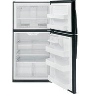 GE GTE21GTHBB 33" Top Freezer Refrigerator with 21.2 cu. ft. Capacity 2 Glass Shelves 2 Adjustable Humidity Crispers... N2