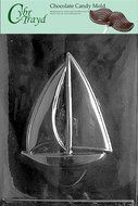 Cybrtrayd N023 Large Sailboat Chocolate Candy Mold with Exclusive Cybrtrayd Copyrighted Chocolate Molding Instructions