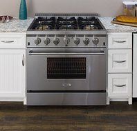 AGA APRO36DFSS 36" Professional Dual Fuel Range with RapidBake Convection, Stainless Steel N4