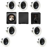 Speakercraft CRS8 Zero 7 Pack In-Ceiling Speaker ASM86801-7 7 Each-BIC PL-200 - White