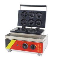 Open Kitchen NP-4 Commerical/Home Use 6pcs 110v 220v Electric Commercial 7.5cm Donut Doughnut Machine Maker Iron... N7
