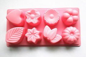 SYY8482;8-Cavity Floral Leaf Silicone Cake Soap Decoration Mold Bread Mold Chocolate Jelly Candy Baking Mould