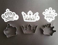 Yunko Set of 6 Stainless Steel Cookie Cutter Cup Cake Stencils Cookie and Coffee Stencils Set For Baby Shower... N4