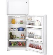 Ge GIDDS-631089 Energy Star 17.5 cu. ft. Top Freezer Refrigerator, White, Reversible Door Swing
