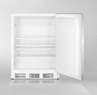 Summit FF7LBISSHHADA: ADA compliant commercial built-in auto defrost all-refrigerator with white cabinet, lock... N4