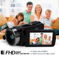 Camera Camcorder,Putars Portable Digital Video Camcorder HD Max.24.0 Megapixels DV 3.0 Inches 270 Degree Rotation... N2