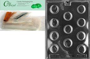 Cybrtrayd AO032 Medium Peanut Butter Cup Chocolate Candy Mold with Exclusive Cybrtrayd Copyrighted Chocolate Molding...