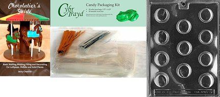 Cybrtrayd AO032 Medium Peanut Butter Cup Chocolate Candy Mold with Exclusive Cybrtrayd Copyrighted Chocolate Molding... N2