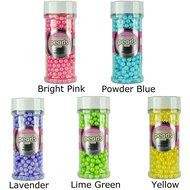 Sweetworks Celebrations Candy Pearls Shaker Jar, 5 oz, Shimmer Gold N2