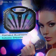 Pyle Portable Speaker karaoke PA System - Bluetooth Flashing DJ Lights, Built-in Rechargeable Battery, Wireless... N5