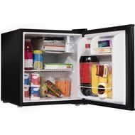 Galanz 1.7 cu ft Compact Refrigerator | Adjustable Thermostat Control, Black N2