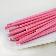 Dealglad 100pcs Paper Lollipop Sucker Sticks for Cake Pops Candy, 6-inch By 5/32-inch (Purple) N11