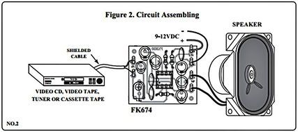 2 W Small Mono Amplifier comes with speaker assembled Electronic Circuit Kit : FA674 N2