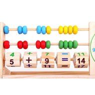Abacus Wooden Toys ，BeautyVan Kids Learning Versatile Flap Abacus Wooden Toys N6