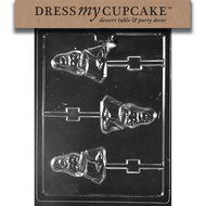 Dress My Cupcake Chocolate Candy Mold, Mermaid Lollipop, Nautical