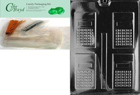 Cybrtrayd J054 Calculator Jobs Chocolate Candy Mold