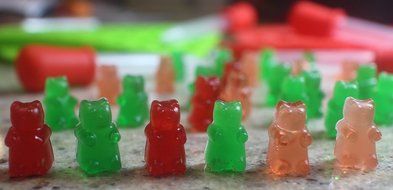 2 - No Plastic Filler - Pure LFGB Silicone - 2 - 50 Cavity (100 Total Bears) With Dropper Gummy Bear Mold for... N6